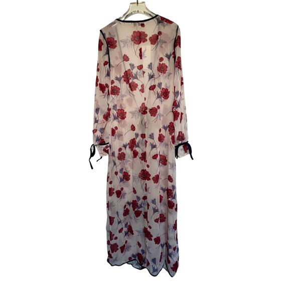 Endless Rose Sheer Floral Kimono Robe Boho Layering Duster Small - Picture 3 of 9